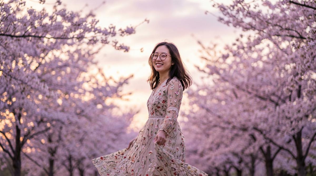 海角社区樱花季外景拍摄花絮